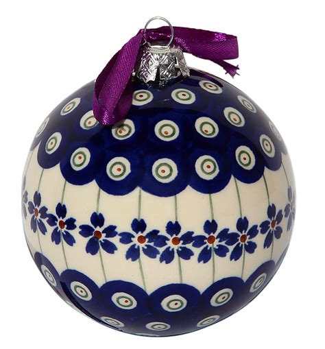 Polish Pottery Christmas Ornament