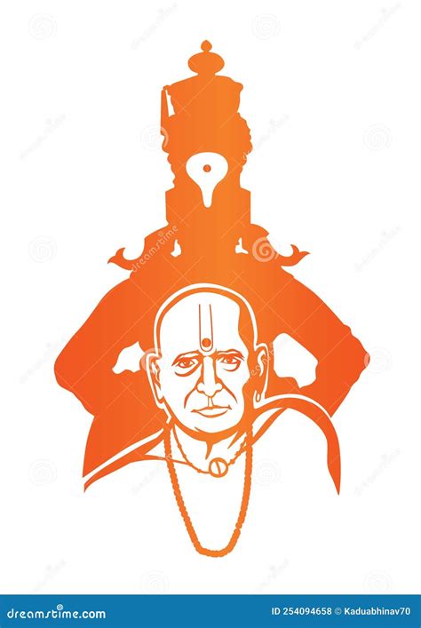 Swami Samartha Maharaj and Vitthal Stock Vector - Illustration of pandharpur, maharaj: 254094658