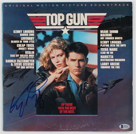 Kenny Loggins Signed "Top Gun Soundtrack" Record Album Cover (Beckett COA) | Pristine Auction