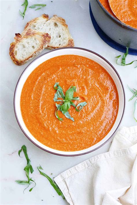 Vegan Tomato Bisque with Cashews - It's a Veg World After All®