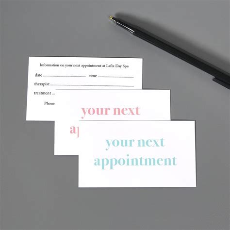 Appointment Card Templates | Appointment cards, Blank business cards, Card templates