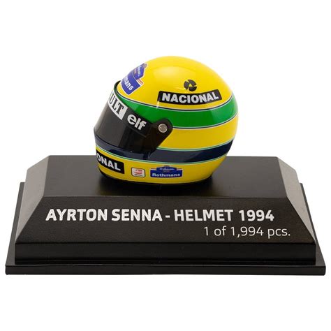 Minichamps 1:8 Mini F1 Helmet Ayrton Senna San Marino 1994 - Diecast Models from Le Mans 88 UK