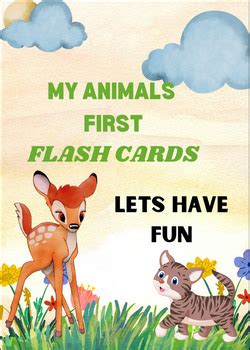 MY FIRST ANIMALS FLASHCARDS by Kids learning zone | TPT