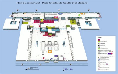 Cdg terminal 3 map - Map of cdg terminal 3 (Île-de-France - France)