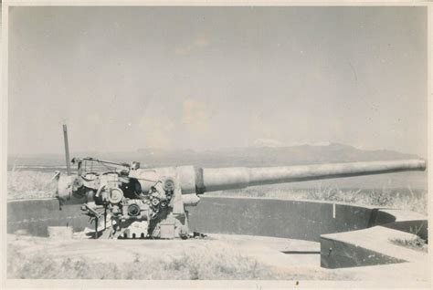 WWII 1940s large coastal artillery emplacement photo #1 | #2052851321