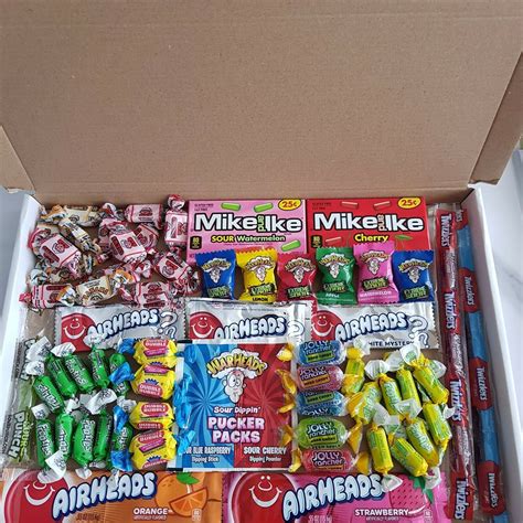 American Sweets Gift Box Over 46 Items USA Candy Hamper - Etsy