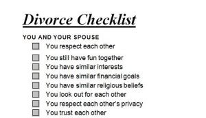 Divorce Checklist | Divorce Mediation Checklist