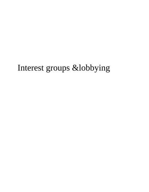 Ethical Consideration of Lobbying Practices: A Case Study on Facebook Inc's Strategies | Desklib