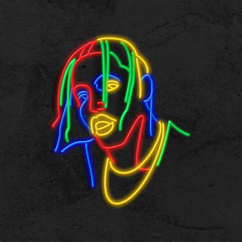 Travis Scott LED Neon Sign Iconic Neon Portraits - Etsy