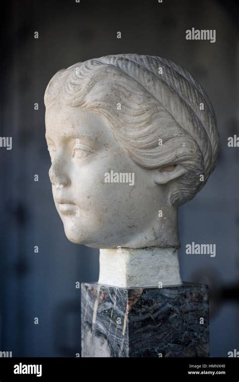 Rome. Italy. Portrait of Roman Empress Consort Lucilla (148/150–182 AD), Centrale Montemartini ...