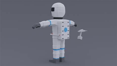 ArtStation - Low Poly Cartoon Astronaut | Game Assets