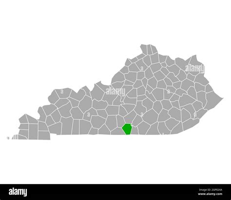 Map of Cumberland in Kentucky Stock Photo - Alamy