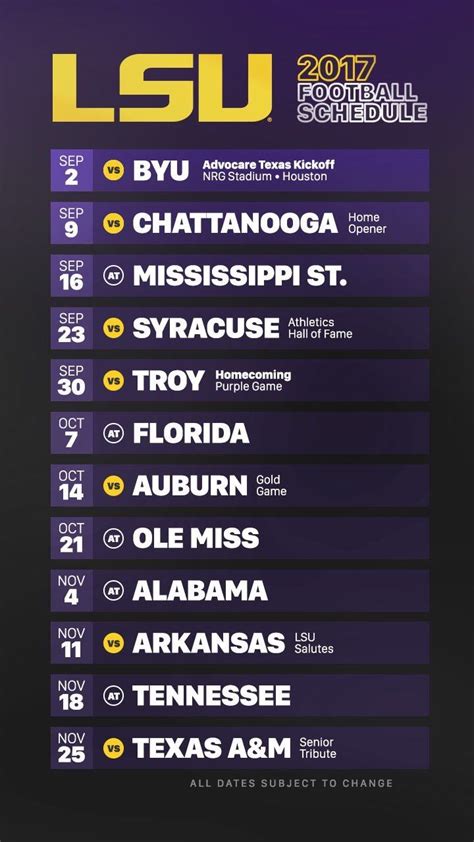 Lsu Schedule 2023 Football | 2023 Calendar