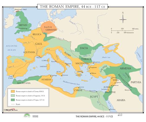 #117 The Roman Empire, 44 BCE-117 CE - The Map Shop