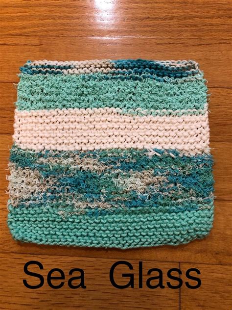 Knit Handmade Dishcloth With Scrubby - Etsy