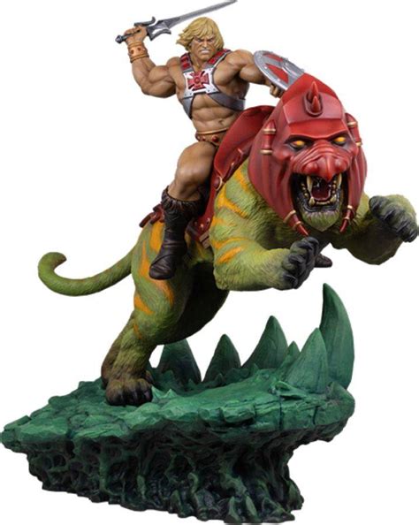 Masters of the Universe - He-Man & Battle Cat Deluxe Maquette | Ikon ...