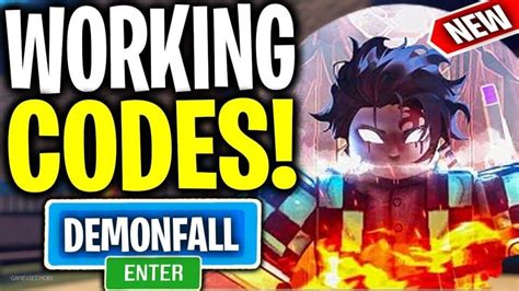 Code Demonfall Mới Nhất 2022 - Nhập Codes Game Roblox - Game Việt