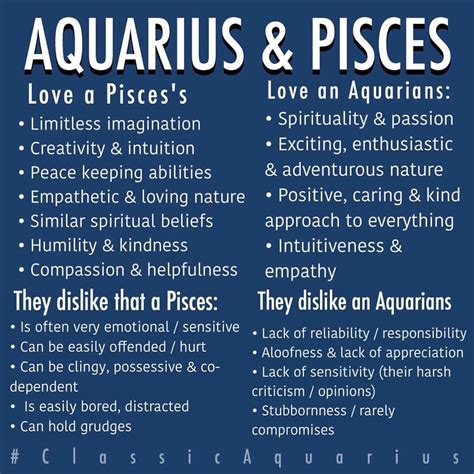 #Aquarius & #Pisces relationship. Listed above are the positive aspects of a relationship ...