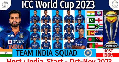 India Squad World Cup 2023: Team India announced for World Cup 2023, Indian selectors broke the ...