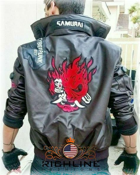 Cyberpunk 2077 Jacket, Cyberpunk Samurai V Beige Bomber Jacket samurai ...