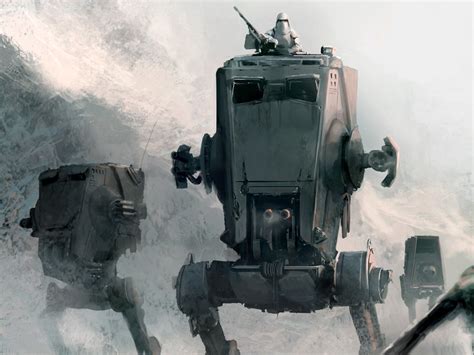 Sci Fi Star Wars AT-ST Wallpaper | Star wars illustration, Star wars ...