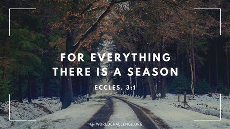 Ecclesiastes 3:1 | worldchallenge.org