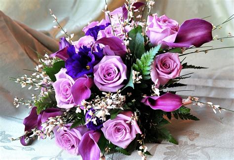 Purple Flower Bouquet Images Photos | Best Flower Site