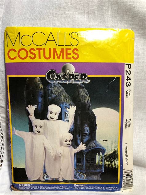 Casper The Ghost Costume Pattern - Adult Halloween Pattern - McCall's ...