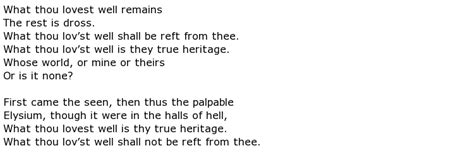 Ezra Pound Poems > My poetic side