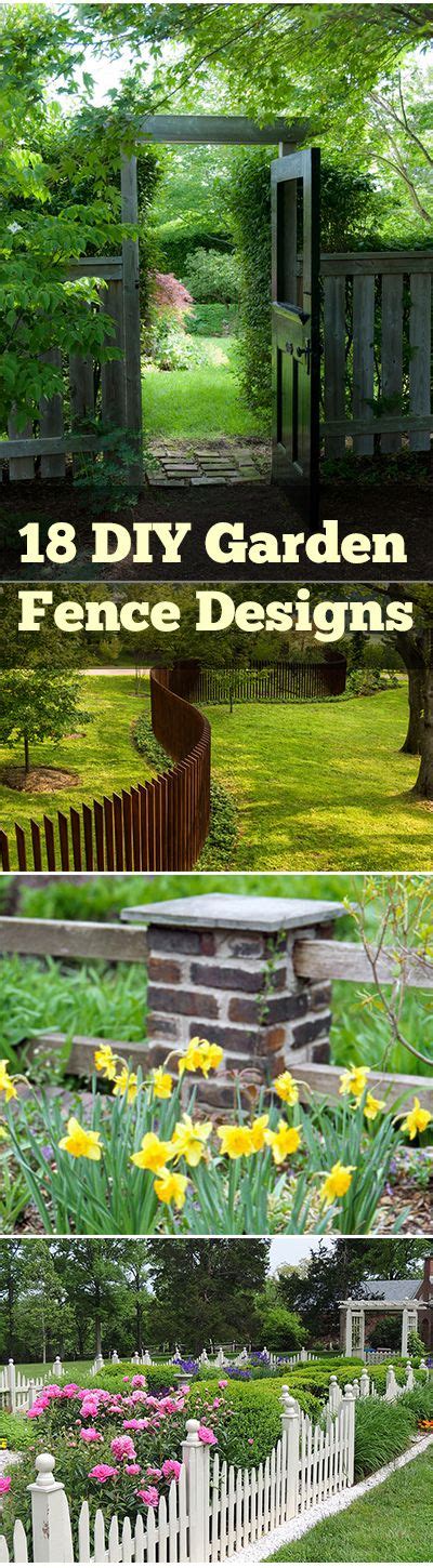 18 Different Types of Garden Fences | Diy garden fence, Diy garden ...