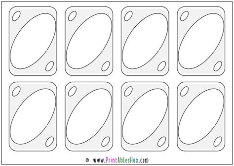 Free Printable Blank UNO Cards Template [PDF] | Printables Hub | Uno cards, Bingo cards ...