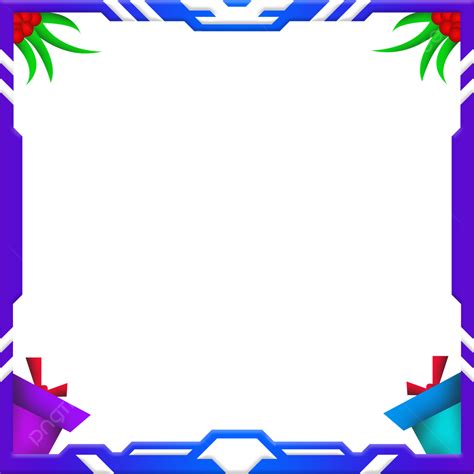 Christmas Stream Overlay Square Border Webcam Frame Template, Christmas Stream Overlay, Xmas ...