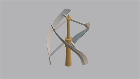 Vertical axis wind turbine - Download Free 3D model by darkfrei ...