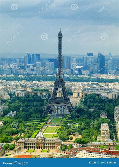 Paris View from Montparnasse Tower. France Stock Image - Image of built, blue: 26917169