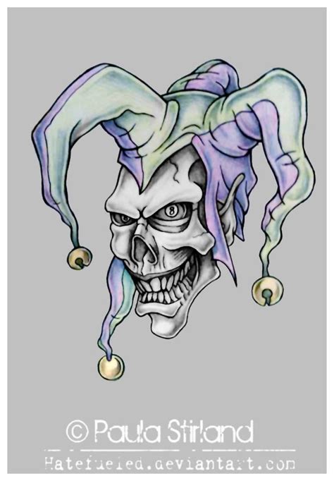 Evil Jester by hatefueled on deviantART | Evil jester, Evil skull tattoo, Jester tattoo