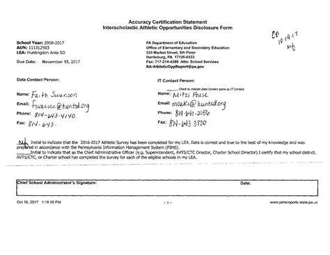 scanned Document – Huntingdon Area School District