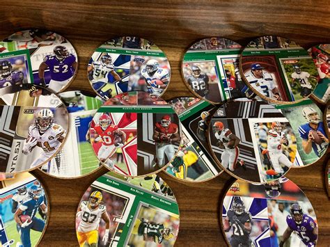 NFL Football Card Coasters Unique New Dad Gifts Great Gift | Etsy