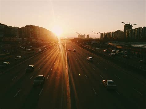 Free Images : horizon, light, sky, sunrise, sunset, road, traffic, night, sunlight, morning ...