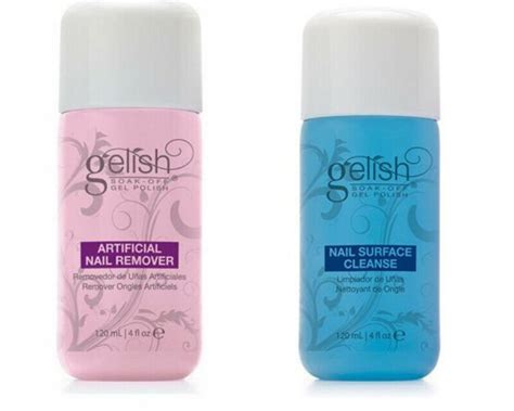 Gelish Nail Surface Cleanser 4 oz + Remover 4 oz - Walmart.com