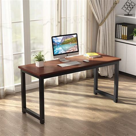 Umeroom Modern Computer Desk, 63 inches Large Office Desk Computer Table Study Writing Desk for ...