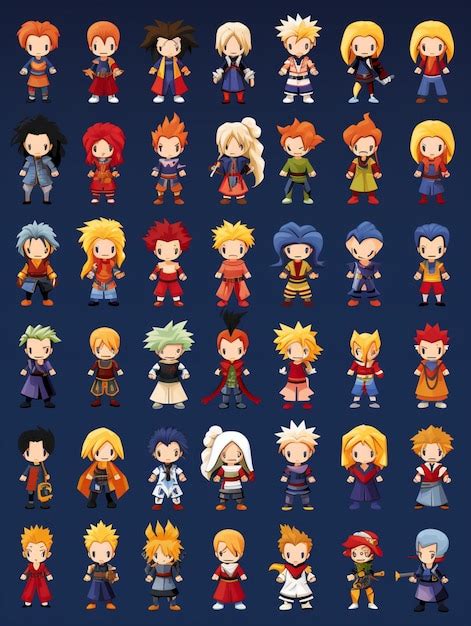 Premium Photo | A group of cartoon characters of different ages and ...