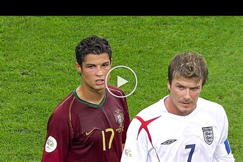 The Day Cristiano Ronaldo & David Beckham met in 2006 World Cup