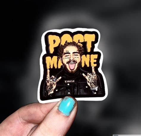 Post Malone Sticker Rapper Sticker Music Artist Sticker | Etsy