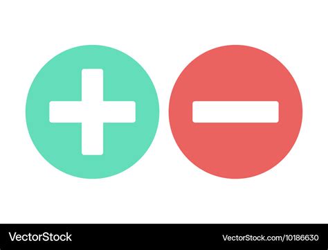 Plus or minus Royalty Free Vector Image - VectorStock