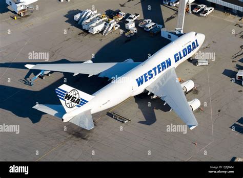 Western Global Airlines Boeing 747 cargo aircraft. Plane B747 for ...