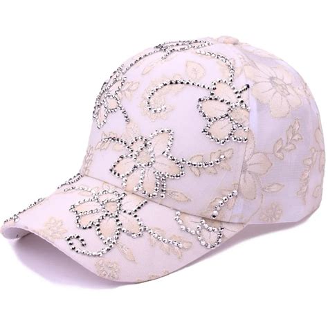 2018 NEW Women's Baseball Caps Lace Flower Sun Hats Breathable Mesh Hat ...