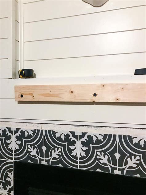 Our DIY Rustic Wood Mantel - Love & Renovations