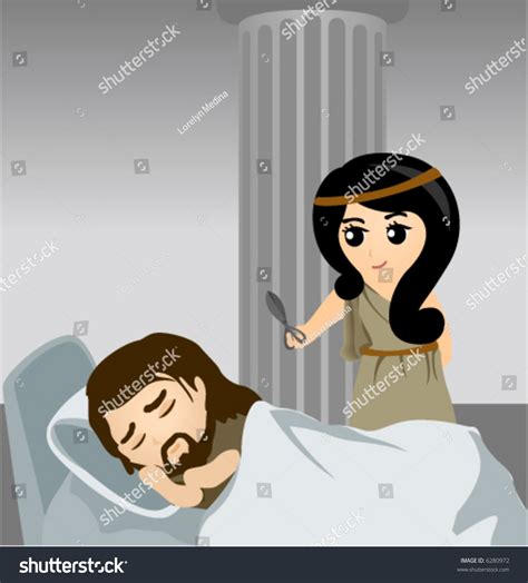 Samson Delilah Vector Stock Vector (Royalty Free) 6280972 | Shutterstock