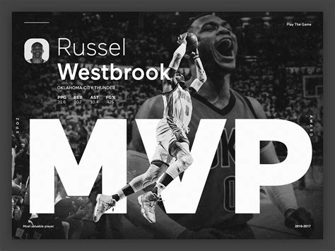 Russel Westbrook MVP on Behance