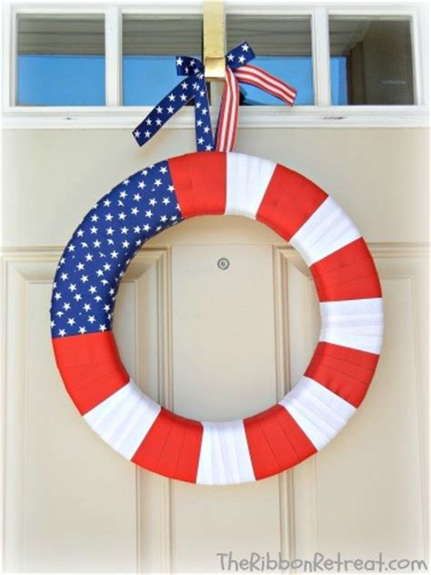 Ribbon Flag Wreath - The Ribbon Retreat Blog